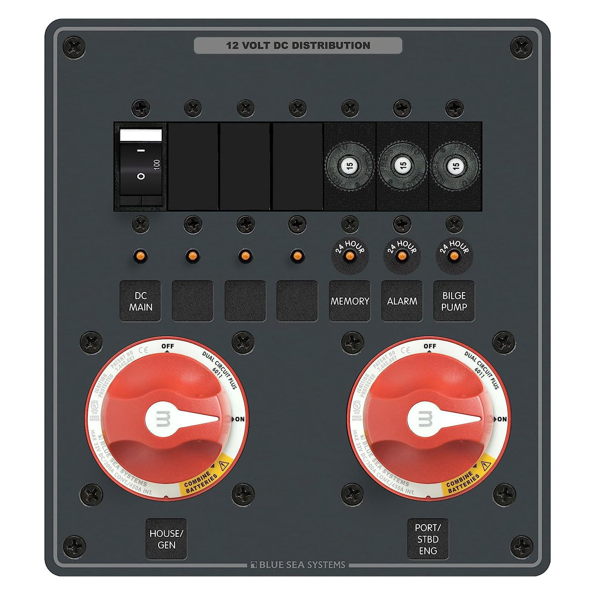 Blue Sea Systems 8689 Panel 24VDC Battery MGMT