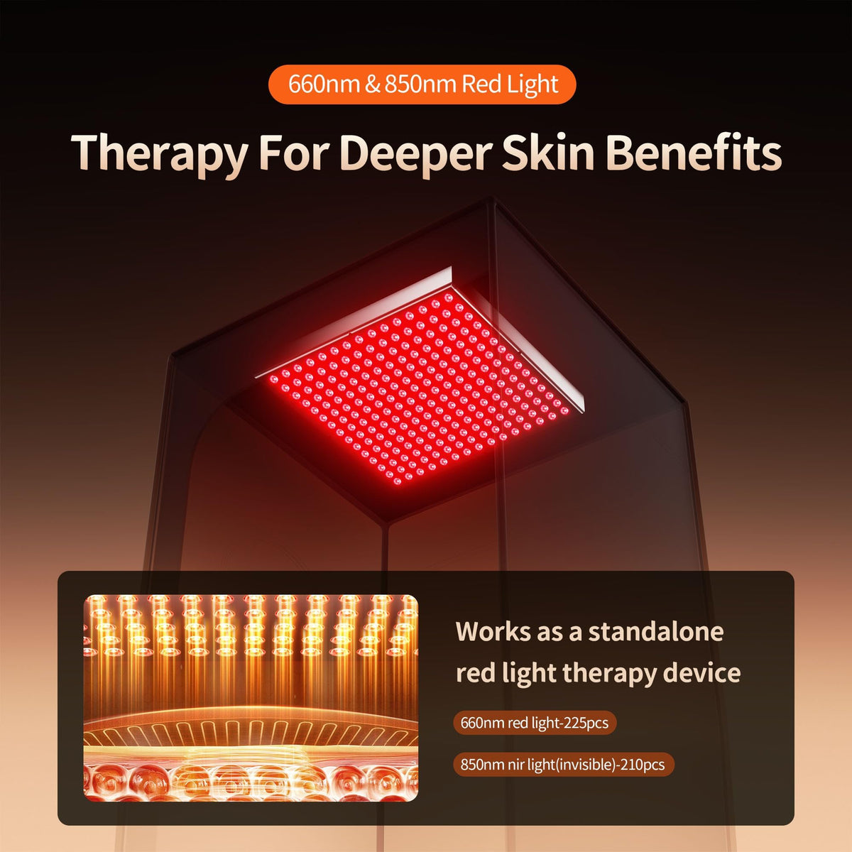 Viconor Portable Sauna Box, Infrared Sauna With 660nm Red Light & 850nm Infrared Red Light Therapy Device for Relaxation, Red Light Sauna for Home 5-Layer Waterproof Insulated, 3L/1200w Steamer, Chair