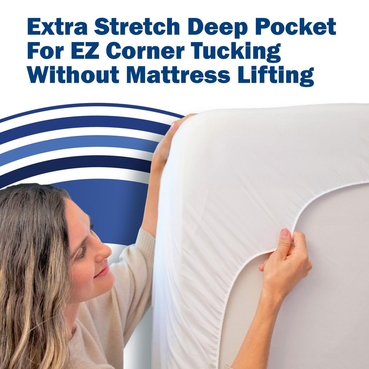 CleanRest Waterproof Mattress Fitted Sheet Protector, Ultimate Defense Against Spills and Wear, MicronOne Allergen Barrier, Breathable, Chemical-Free, Fits Mattress Depths 12" to 21" (Queen)