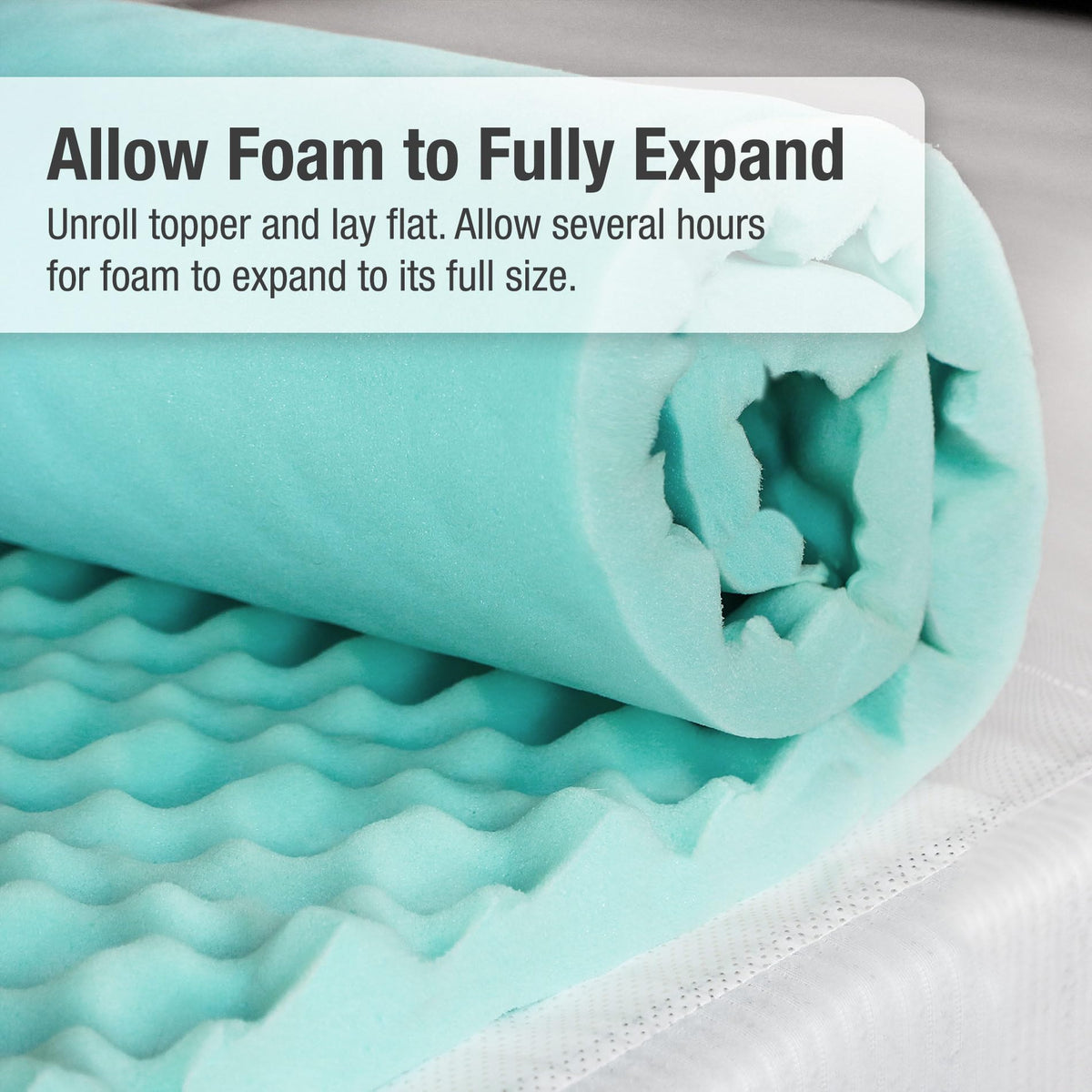 DMI 4-Inch Foam Mattress Topper, Egg Crate Foam Pad, Mattress Pad and Bed Topper for Support, Air Circulation, Pressure Relief and Weight Distribution, Twin Size, 33 x 72 x 4, Blue