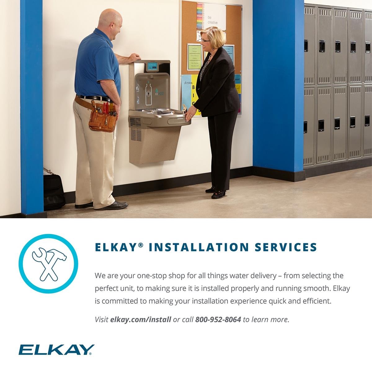 Elkay ECH8 Remote Chiller, Non-Filtered, 8 GPH,17.13 x 10.25 x 13.25 inches