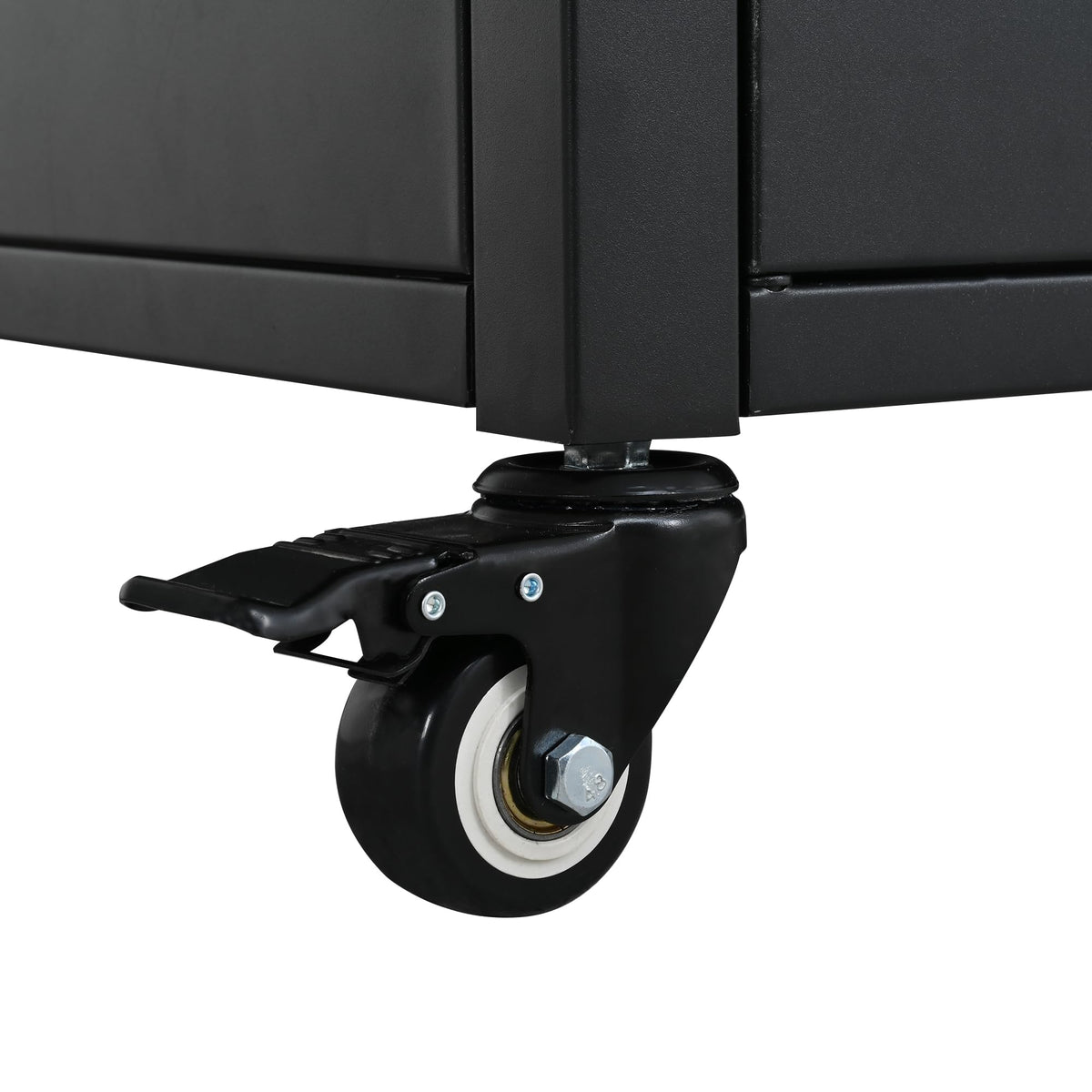 Merax Foldable Outdoor Kitchen Island & BBQ Prep Cart with Stainless Steel Top &Trash Rack & Lockable Wheels & Storage Cabinets – Portable Patio Dining Station for Grilling & Backyard & Camping, Black