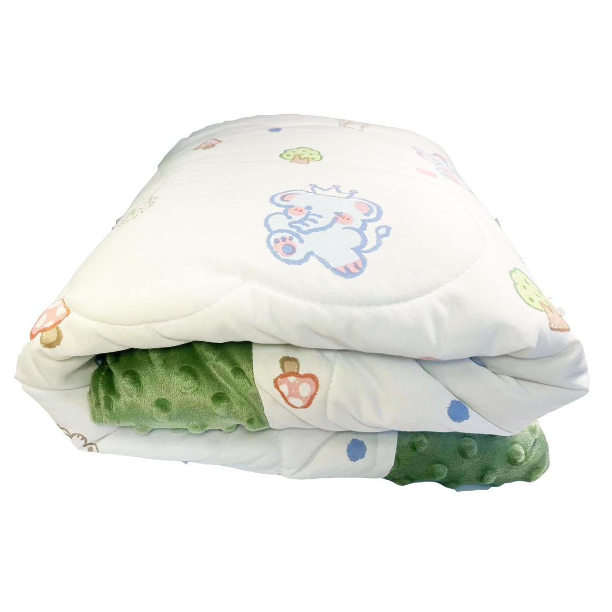 cutie pumpkin Toddler Comforter 47x59 Inch, Lightweight Down Alternative Quilted Blanket for Crib & Toddler Bed, Soft Minky Dots Baby Quilt, Machine Washable Year-Round Bedding