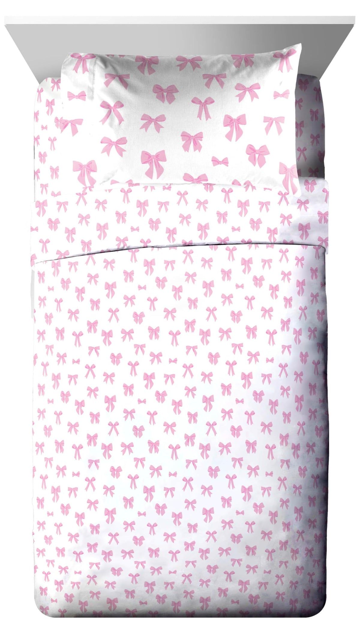 Jay Franco Kids Bed Set, Pink, Cowgirl Boots & Bows, 5 Piece Twin