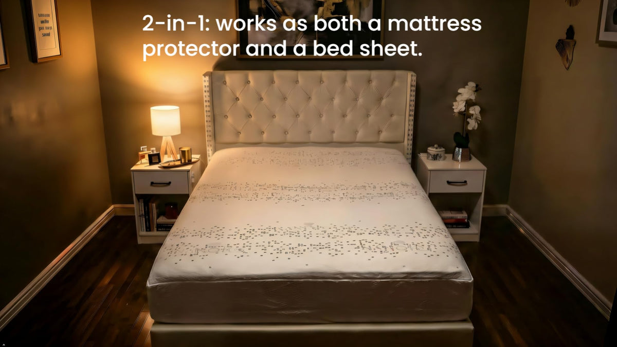 Zippered Mattress Encasement, Mattress Cover Protector, Breathable Waterproof Bed Sheet Alternative, Skin?Friendly Knit Deep Pocket Sheet Cover-ZIVZIV (Depth 6''-7'', California King 72"×84")