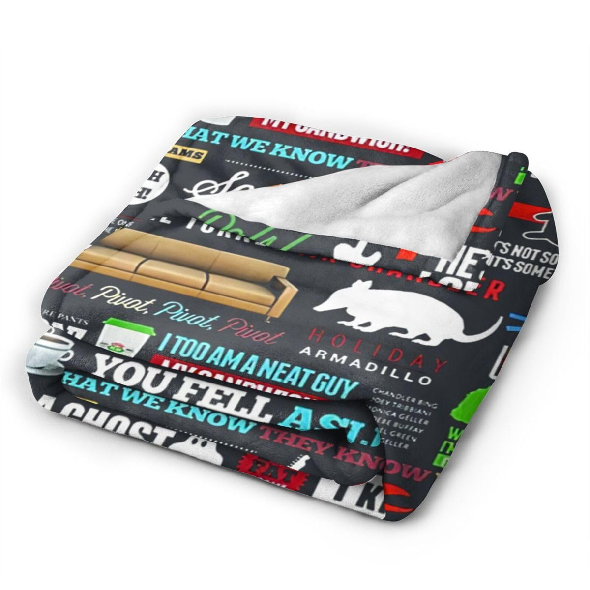 Soft Flannel Throw Blanket for Couch Bed Sofa, Daily Home Use in Living Room Bedroom Office, Lightweight Warmth, Thoughtful (60'' x 50'')