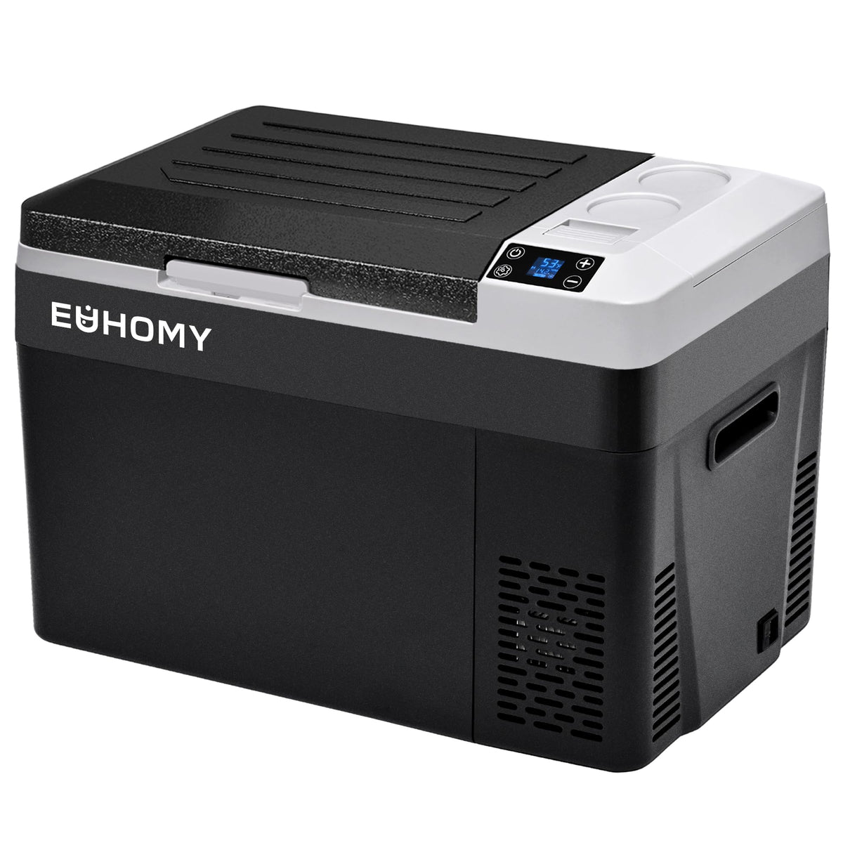 EUHOMY 12 Volt Refrigerator, 32QT(30L) PortableRefrigerator, Car Fridge Usable Battery, CarRefrigerator 12/24V DC 110-240V AC, Portable Freezer for Camping, Travel, Truck, Outdoor