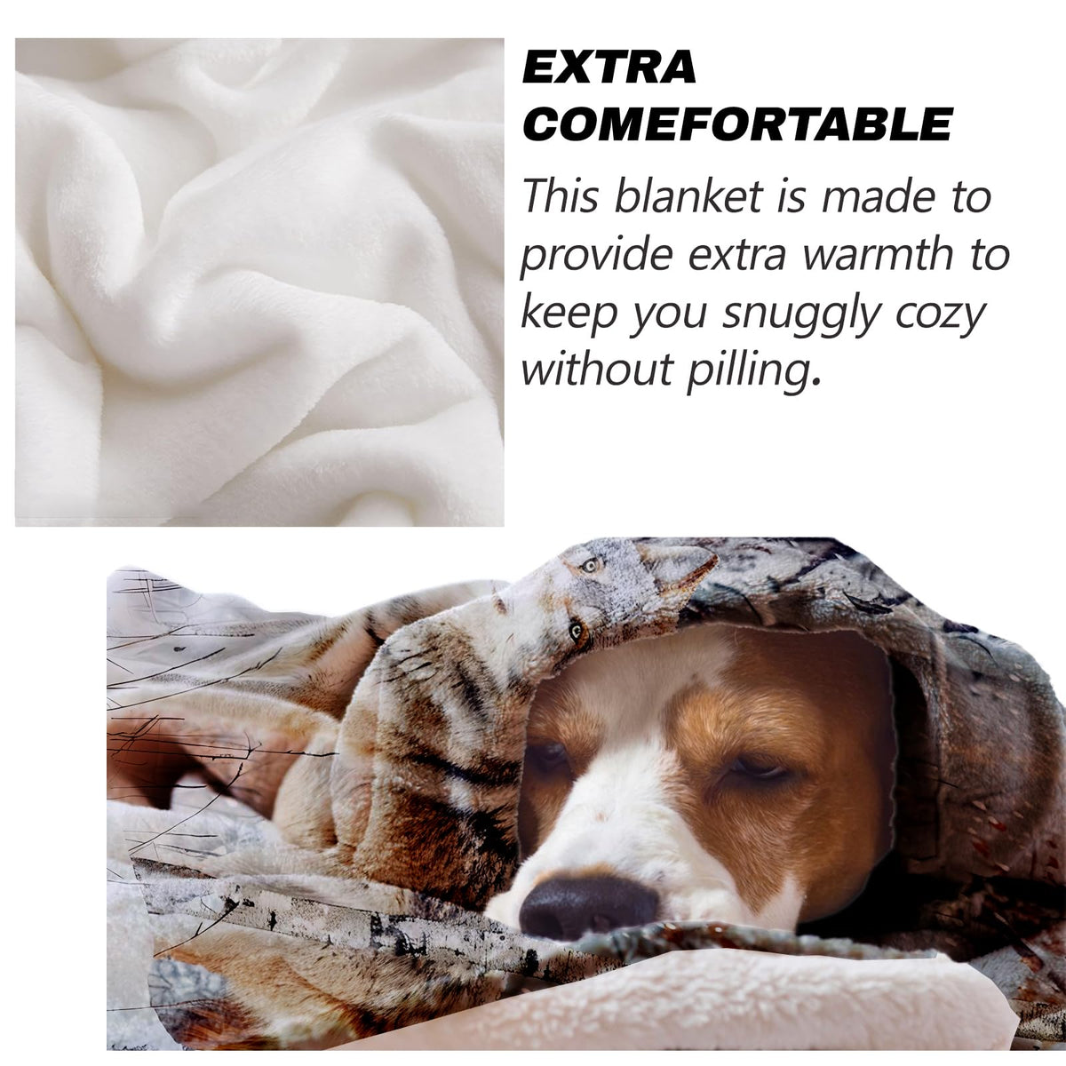 Turamurra Wolf Throw Blanket Gifts for Kids Women, Winter Snow Forest Wolf Blankets for Home, Living Room, Bedroom Decor, Flannel Plush 50"x60"