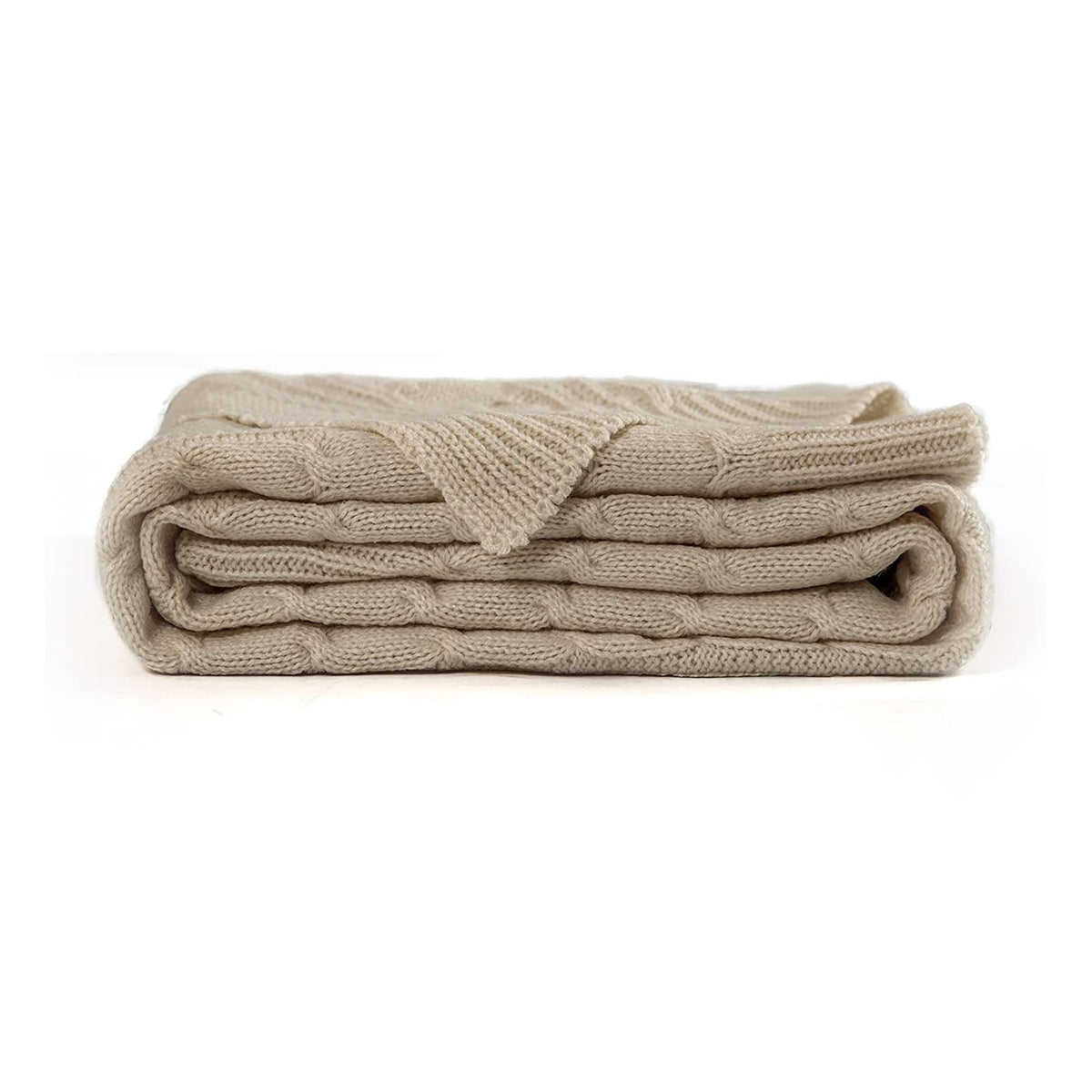 jinchan Cable Knit Throw Blanket for Couch Lightweight Soft Cozy Twin Size Throw Blanket Taupe Decorative Throws for Modern Farmhouse Living Room Bedroom 60"x80" Accent Throw for Gifts
