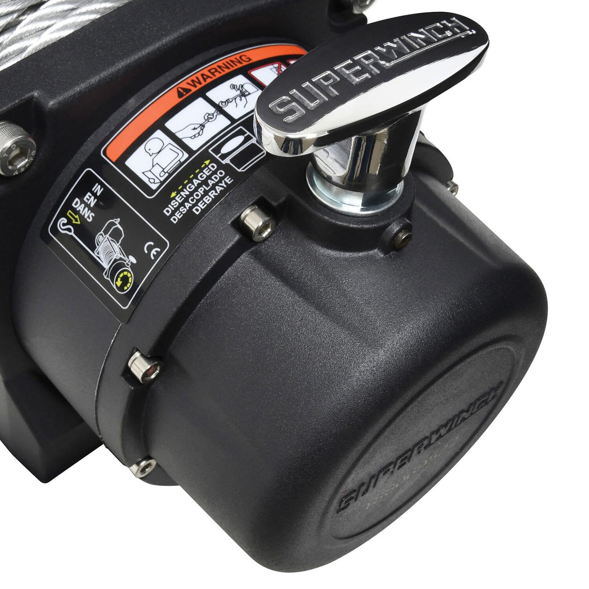 Superwinch 1595200 Tiger Shark 9.5, 12 VDC winch, 9,500 lb/4,309 kg capacity with roller fairlead