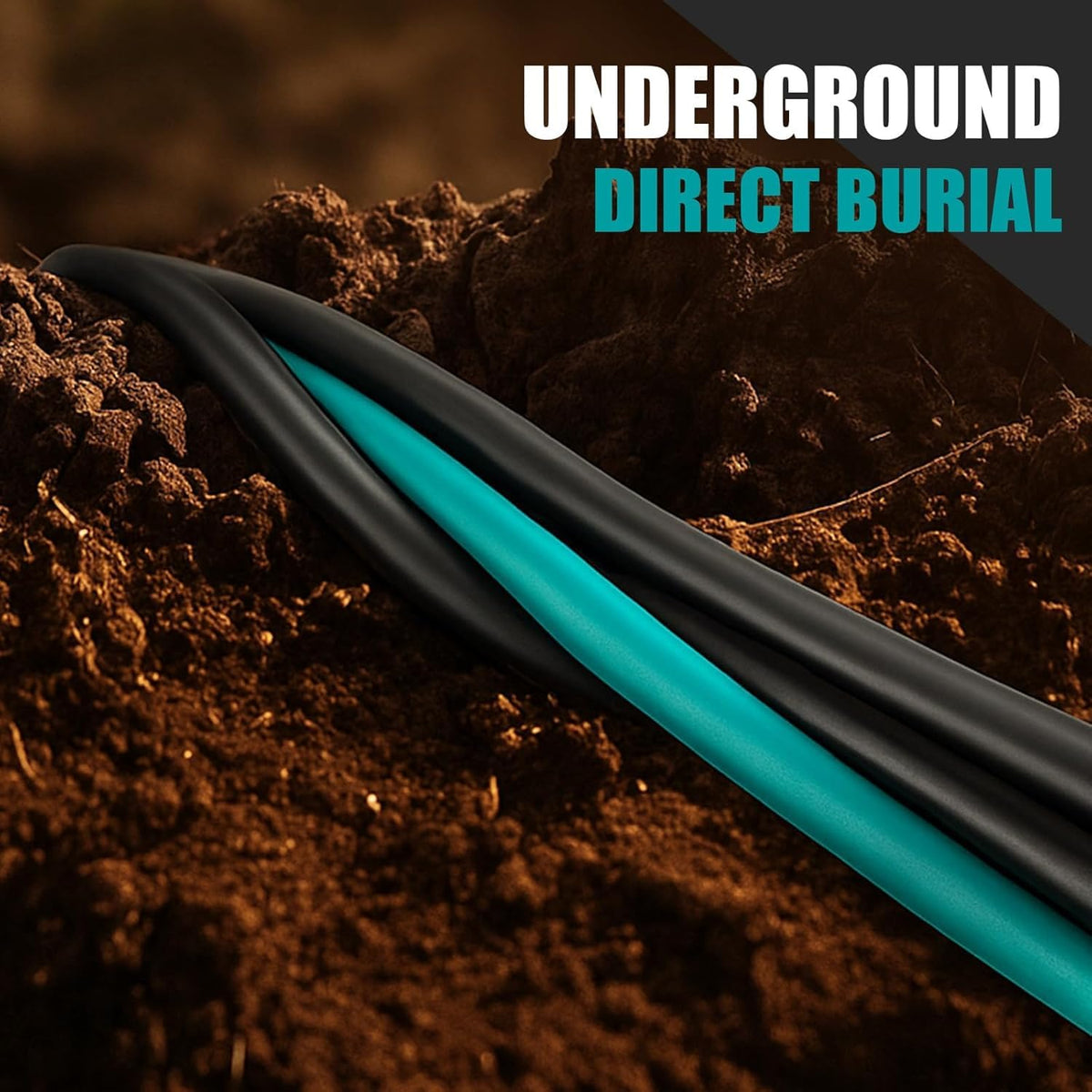 Copkim 125' 2-2-4-6 Aluminum Mobile Home Feeder Cable, 600V Aluminum Direct Burial Underground Wire,Service Cable for Mobile Homes