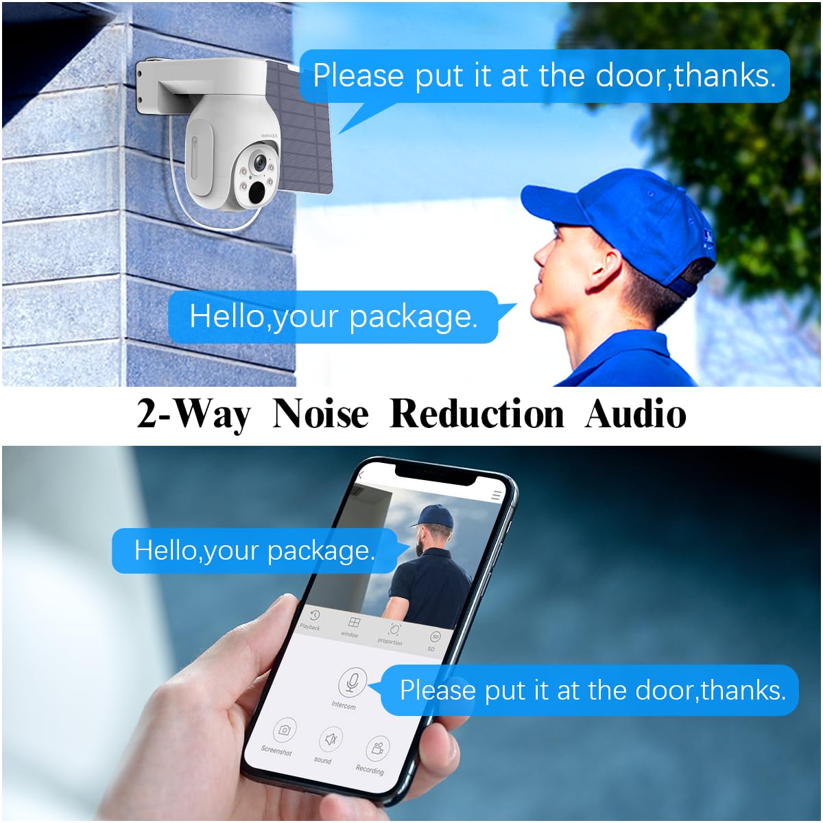 (2026 New) Wireless Solar Security Camera System, 4MP PTZ Outdoor Cameras with 10CH NVR, 2W Solar Powered, 64GB Local Storage, 2-Way Audio, Motion Detection, 2.4G & 5G WiFi, No Subscription, 4-Cam Kit