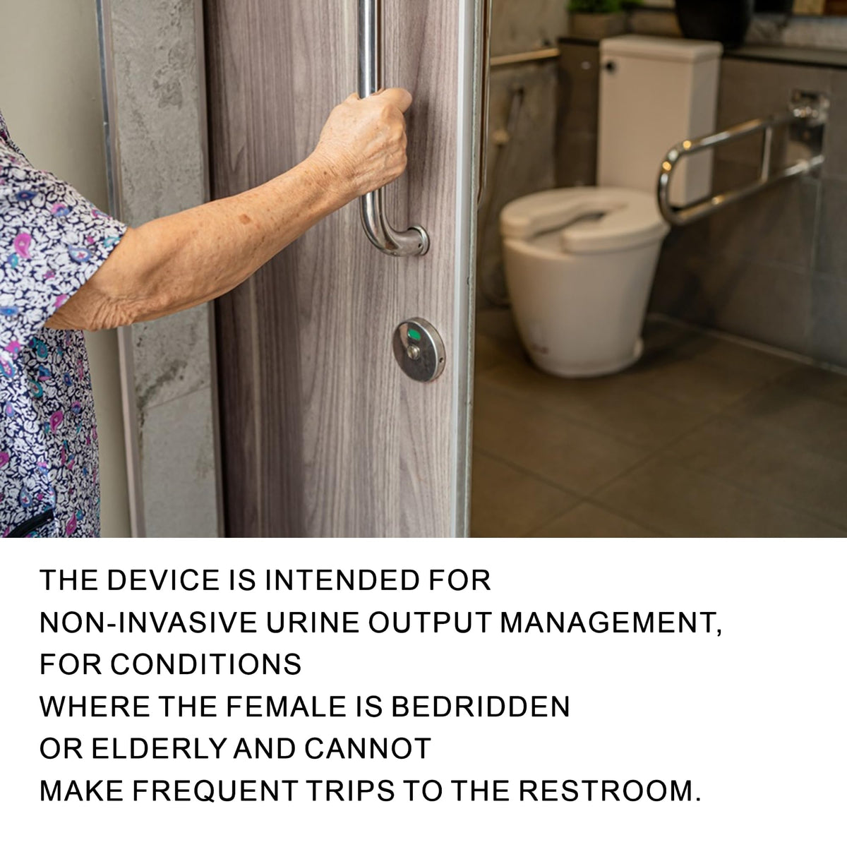 Urine Collection System for Women – Female External Catheter, Leak-Proof & Hygienic – Ideal for Incontinence & Post-Surgery Bedridden Use – Easy to Apply at Home