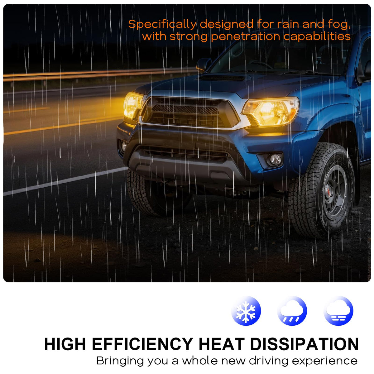 Headlights Compatible with 2012 2013 2014 2015 Toyota Tacoma Headlights Lamps Front LightsChrome Housing Amber Reflector Plug and Play 1 Pair Driver and Passenger Side Clear Lens