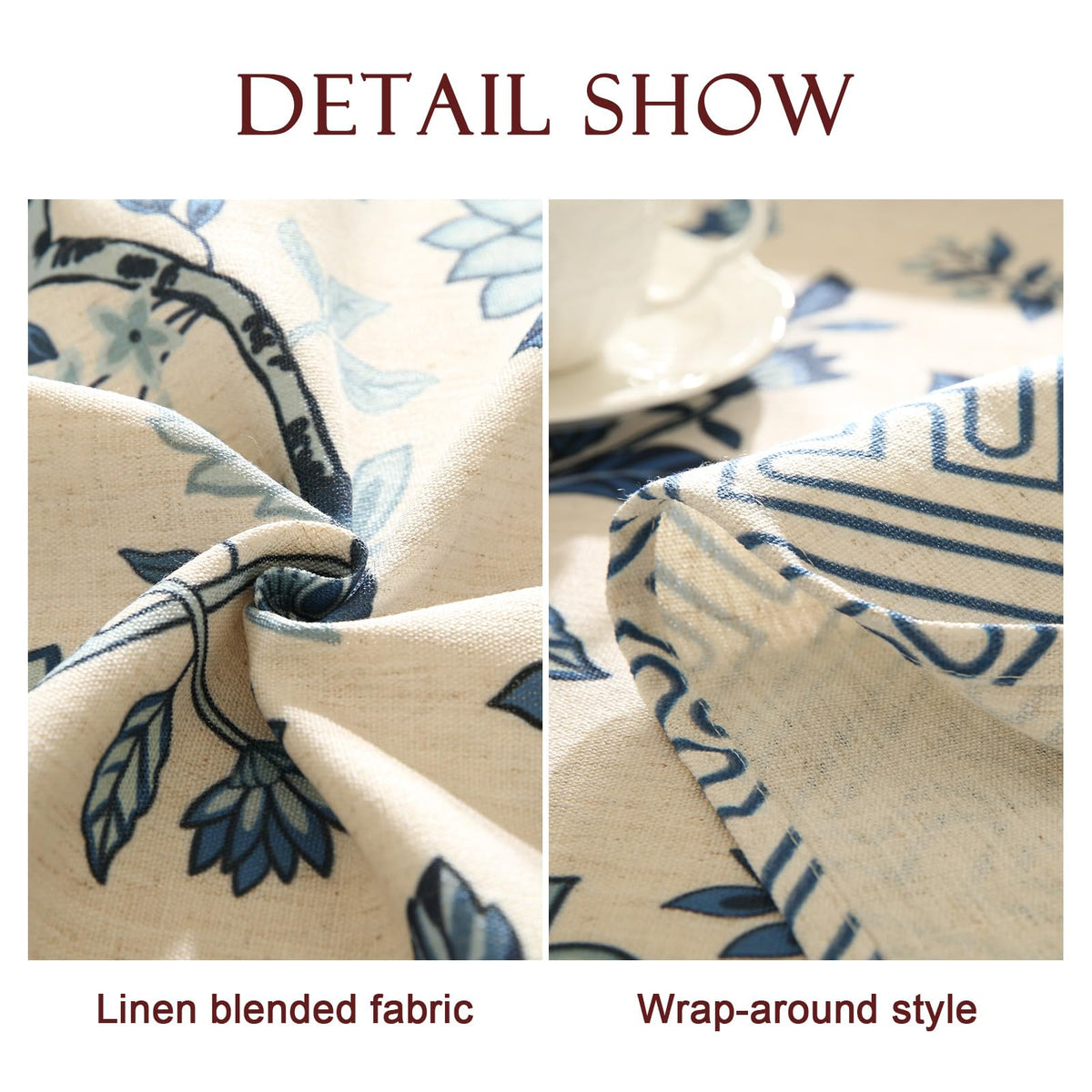 bilin gaier Designer Linen Tablecloth Rectangular,79"x55"-Suqing A