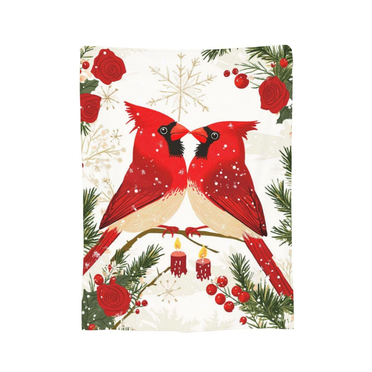 Cardinal Blanket Cardinal Fleece Throw Blanket Super Soft Fuzzy Plush Cozy Warm Cardinals Decor Stuffed Bedding Blankets Gift for Boys Girls Men Women Kids & Adult 50"x40"