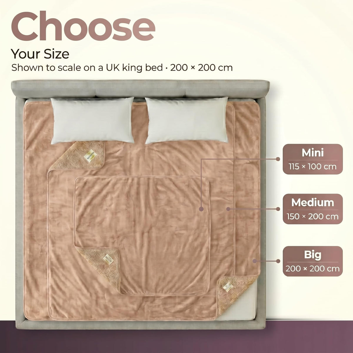 Sacred Weapon Waterproof Blanket Queen Twin Size - Soft Plush Sherpa Fleece Cozy Warm Throw Blanket for Couch Bed, Comfy Sofa Cover Gift, Water Proof Splash Stain Mattress Protector, Beige Tan 50x80