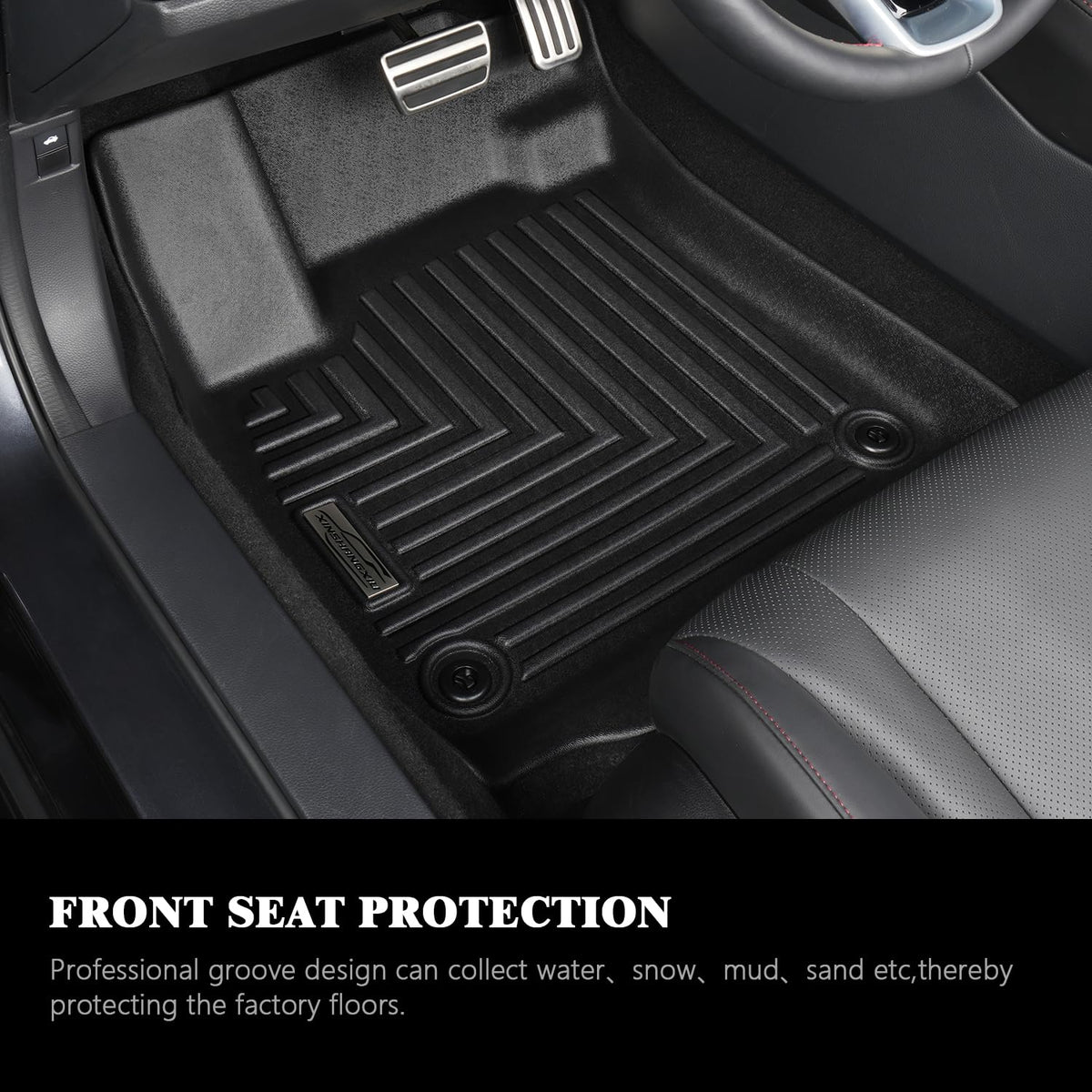 XINSHANGXIU Floor Mats & Cargo Liner for 2026 Subaru Crosstrek Hybrid (Fit Hybrid, Not for Gas),TPE All Weather Protection Slush Floor Liner and Backrest Mat Accessories