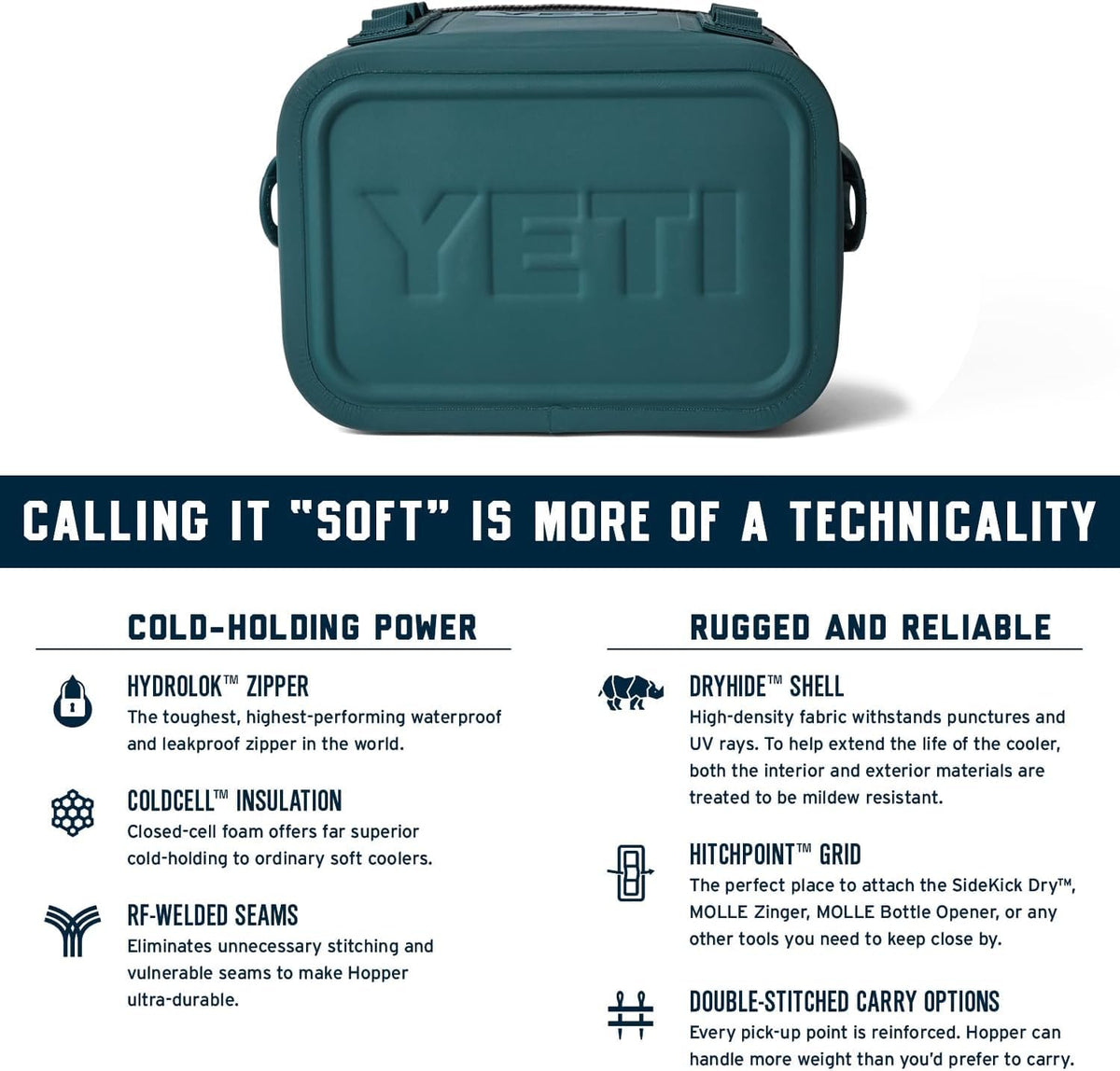 YETI Hopper Flip 8 Portable Soft Cooler, Ridgeline