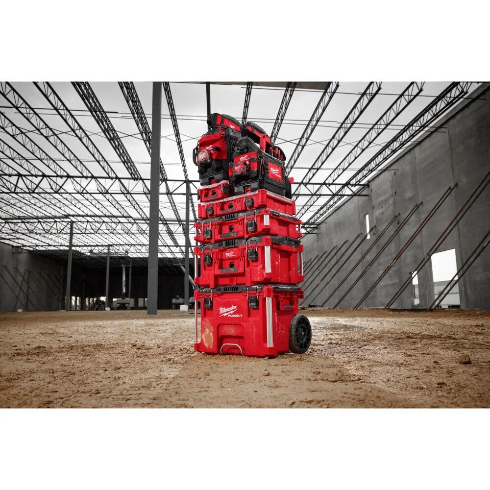 Milwaukee Electric - PACKOUT 10 Compact Portable Tool Box with ADJUSTA