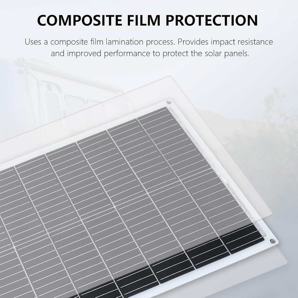 Flexible Solar Panel kit 200W 12V,2PCS 100W Monocrystalline Module,20A Charge Controller,Extension Cable Off-Grid Charger for RV Boat Van Car Curve Surfaces (White)