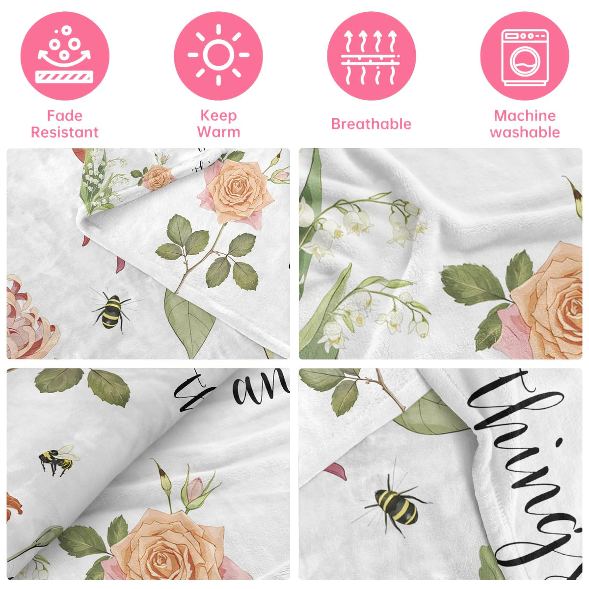 COMFAR Christian Gifts for Women Faith, Inspirational/Religious/Spiritual Gifts for Adults, Soft Throw Blankets for Women/Men, Personalized Blankets for Adults 40"x 50"