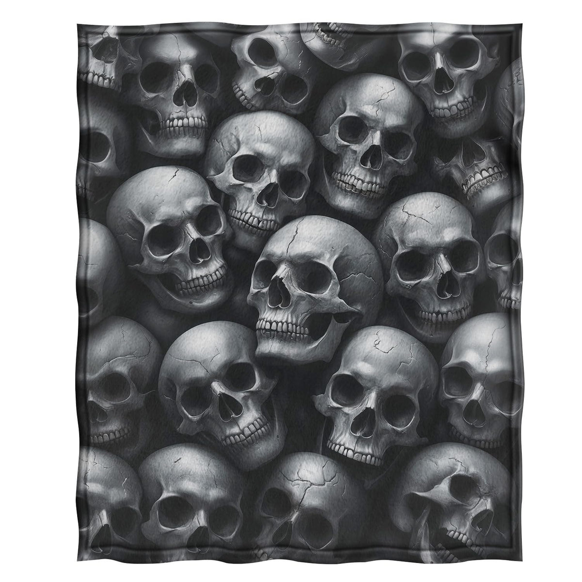 Jekeno Gothic Skull Blanket Gifts for Women Men Girls Boys Mom Wife Husband Dad Halloween Birthday Christmas Skeleton Horror Dark Presents Home Bedroom Living Room Bed Sofa Decor Throw 50"x60"