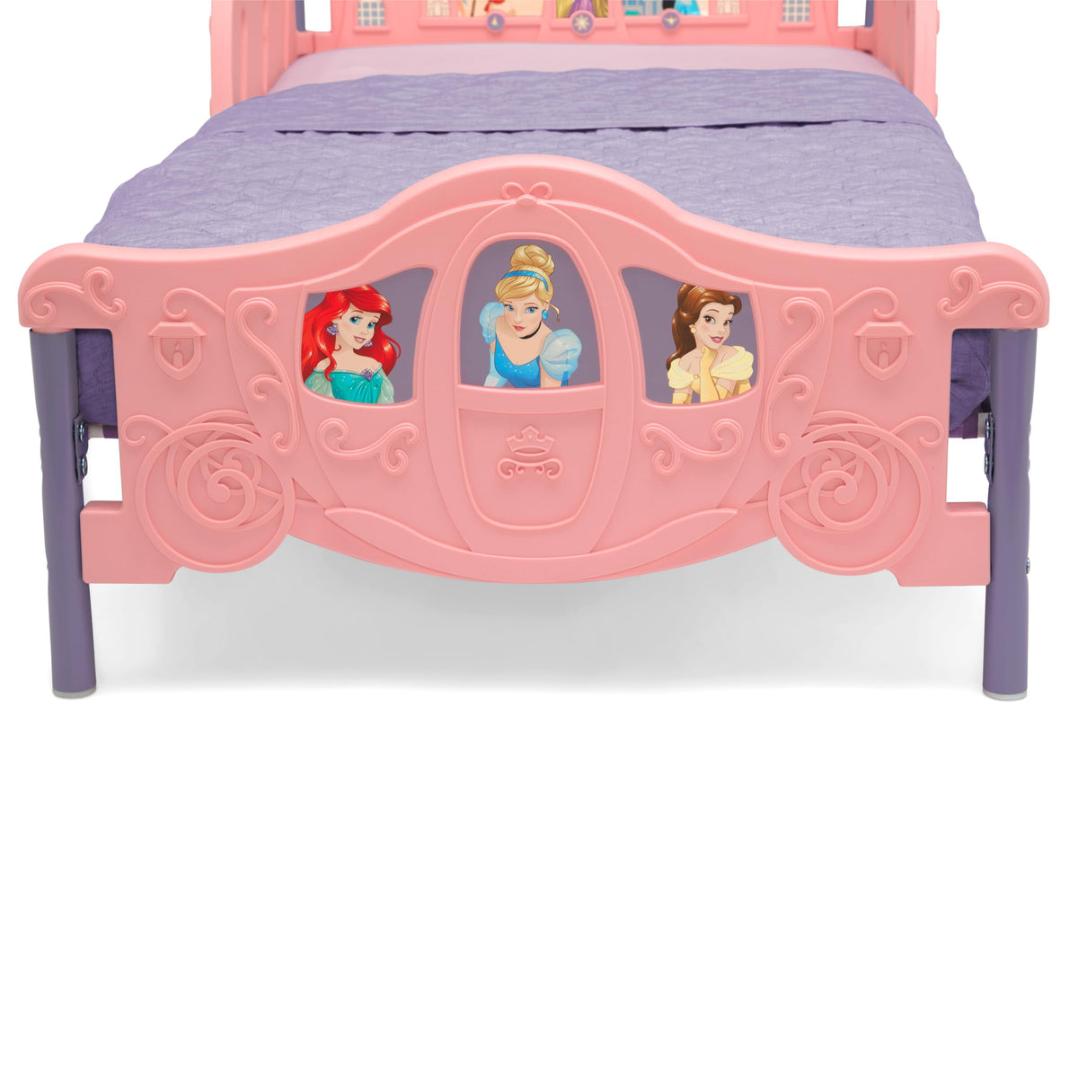 Delta Children Disney Princess 3D Toddler Bed, Pink