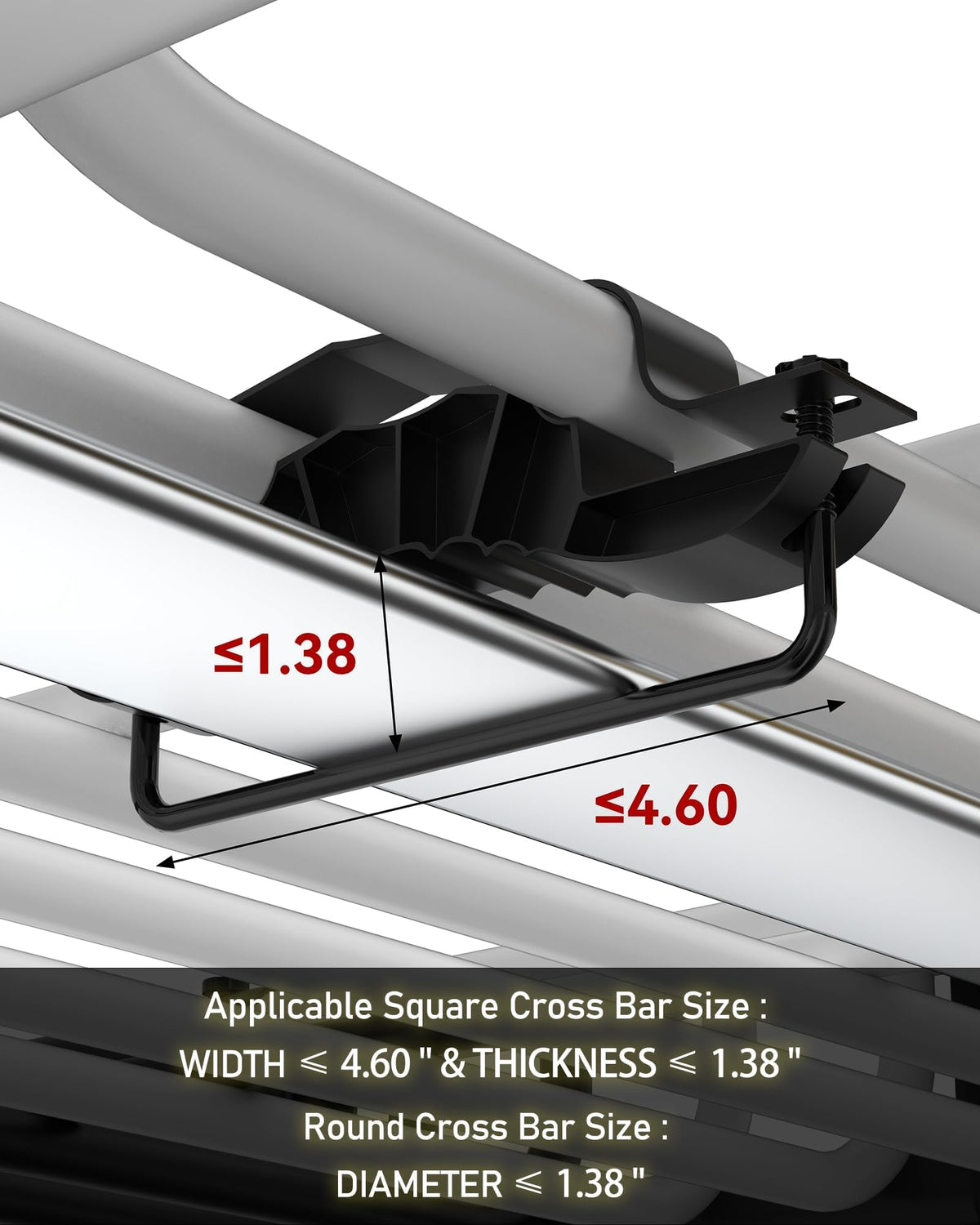 64 in x 39 in x 6 in Universal Roof Rack Basket, 200 LBS Black Electrophoretic Steel, Heavy Duty Rooftop Cargo Carrier for Kayak, Luggage, SUVs, Trucks