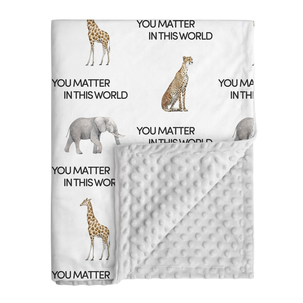 CIVARUA KIDS Minky Baby Blanket for Boys, Soft Plush Receiving for Newborns - Leopard 30x40 Inches