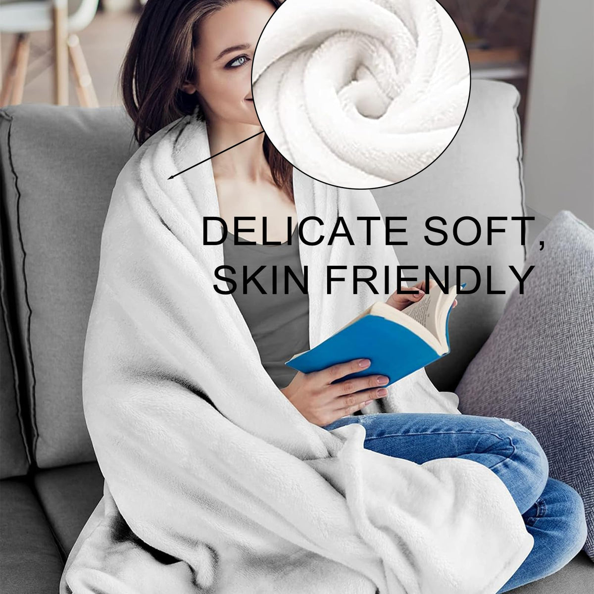 Cute Beagle Blanket Gifts for Women Men Soft Warm Lightweight Cozy Plush Animal Dog Throw Blankets for Bedroom Living Room Sofa Home Decor 60"x50"