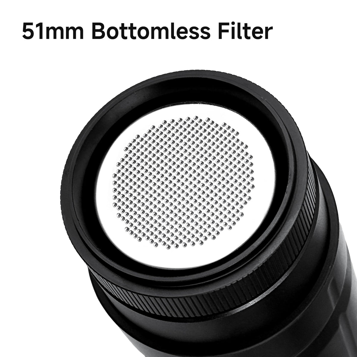 HIBREW H4C Ultra Portable Electric Espresso Maker, 51mm Bottomless Professional Coffee Maker, USB-C Rechargeable for Ground Coffee, Compact for Camping and Travel, with Foldable Holder & Carrying Case