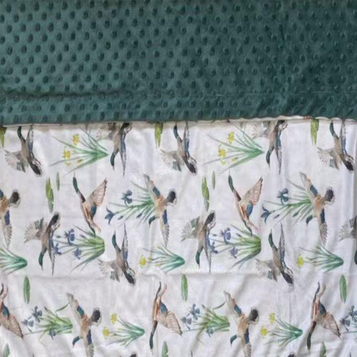 Baby Blanket for Boys Girls Super Soft Double Layer Minky with Dotted Backing Cute Cow Crib Receiving Blanket Bed Throws for Newborns Nursery Stroller Toddler 30 x 40 Inch (Mallard)