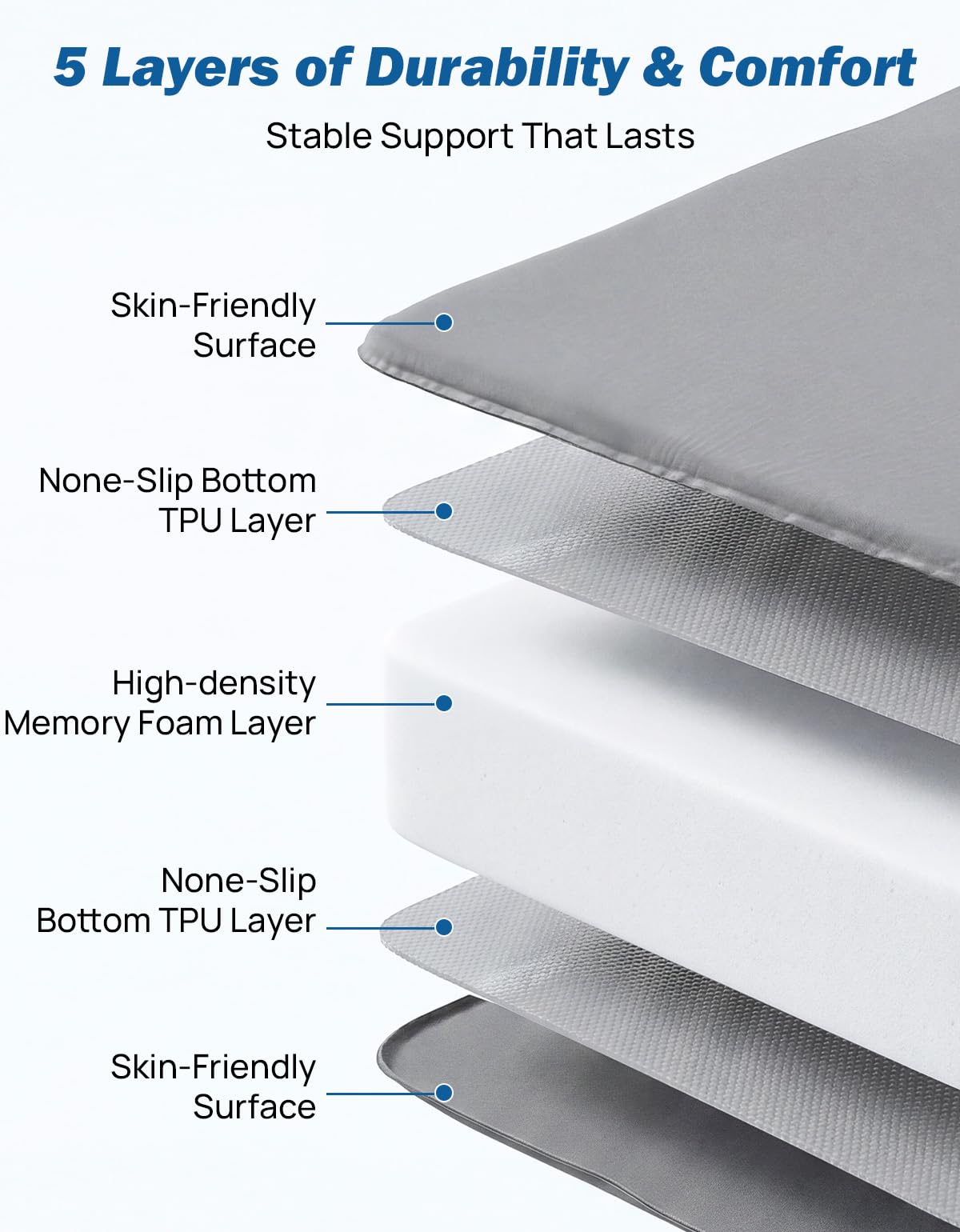 JOYTUTUS Foam & Air Camping Mattress for 5.5-5.8Ft - 4" Thickened Self-Inflating Car Bed, Wear-Resistant, Portable Sleeping Pad Fits,Full Size Short Beds for Pickup Outdoor Camping