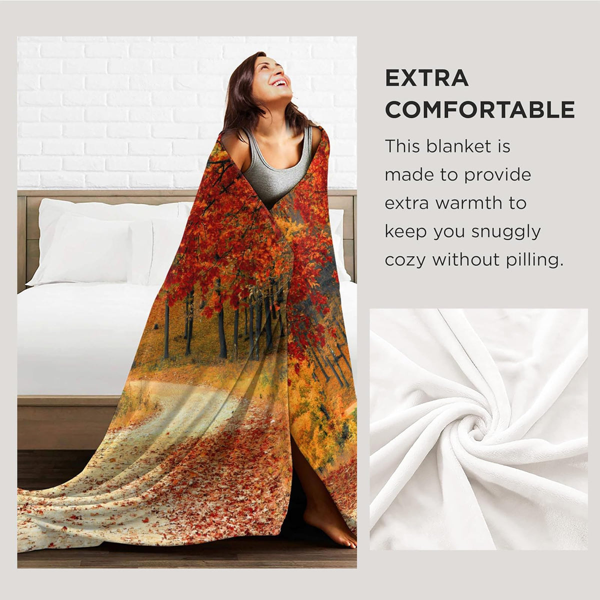 Aonimonis Goose Pattern Throw Blanket Gifts for Women, Soft Fuzzy Warm Cozy Flannel Blankets for Bedroom, Travel, Couch, Home Decor 50x60 in