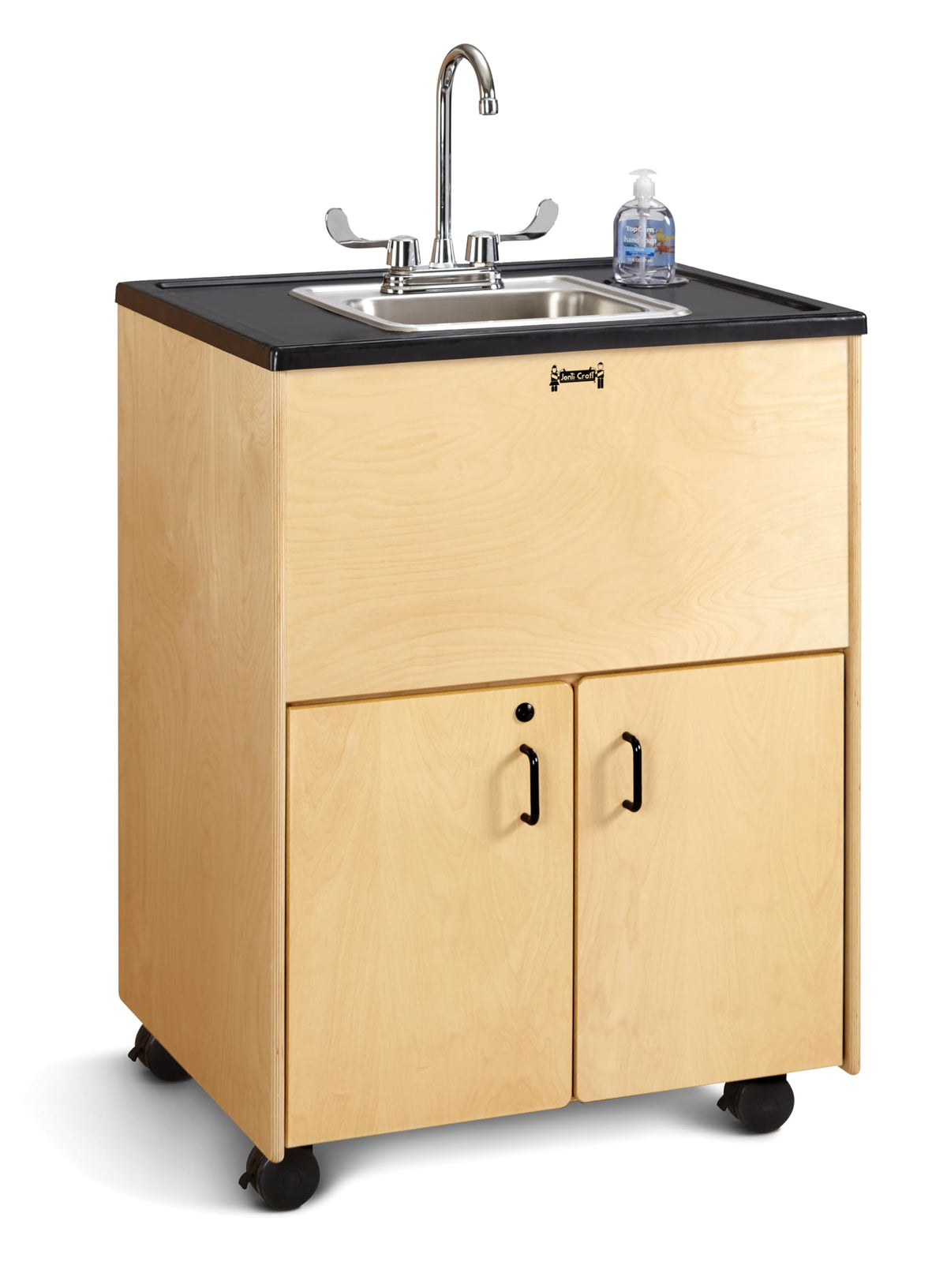 Jonti-Craft 1373JC Clean Hands Helper, 38" Counter with Stainless Steel Sink