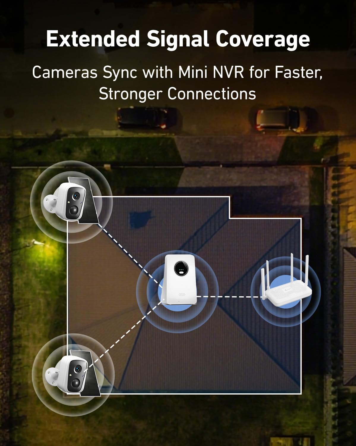 VORGUT Solar Cameras Wireless Outdoor, 4PCS 4MP Solar Powered Cameras for Home Surveillance Security System, Color Night Vision, 2.4G/5G WiFi 10CH NVR, No Monthly Fee with 128G SD Card