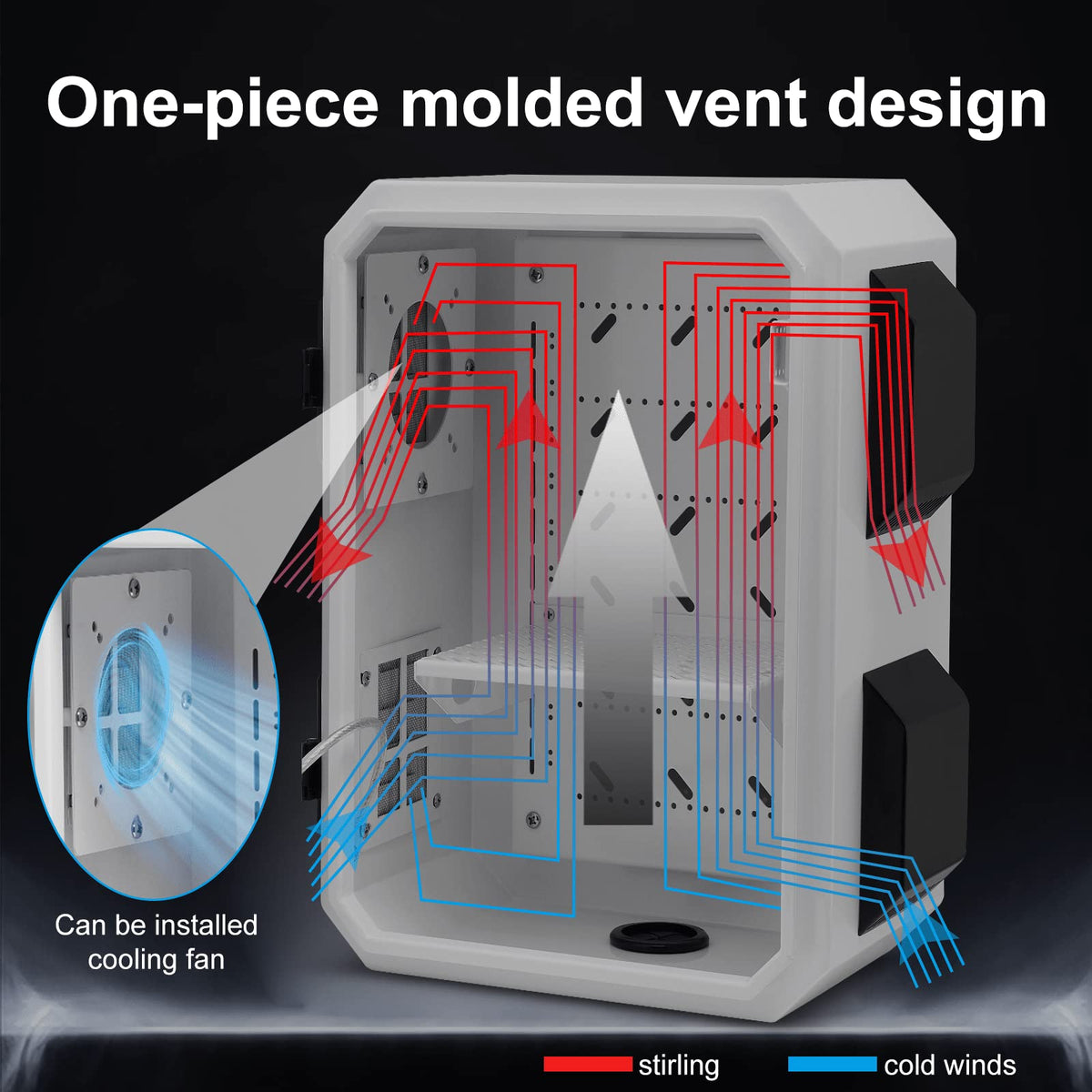 Outdoor Electrical Box, Cold-Rolled Steel Plate, Aluminum Alloy Back Beam, One-Piece Ventilation Design, IP65 Waterproof, Wall/Pole Mounted (15.7" x 11.8" x 7.9")