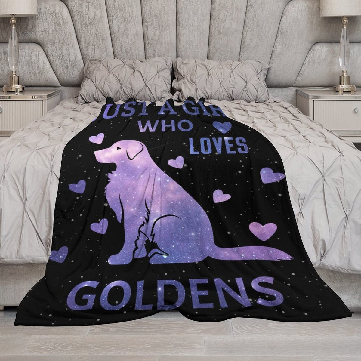 AIOMXZZ Golden Retriever Blanket Gifts, 60"x80" Dog Pattern Flannel Fleece Throw Blanket Soft, Lightweight, Comfortable, Warm Golden Retriever Themed Blanket for Humans Adults Kids