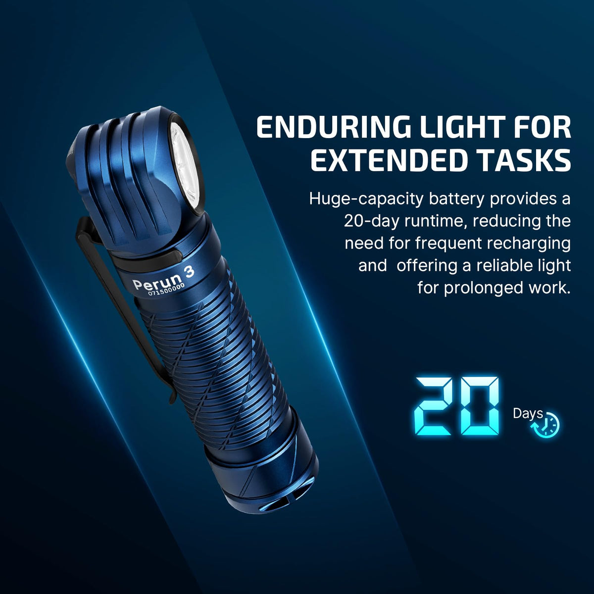 OLIGHT Perun 3 Rechargeable Headlamp Flashlight Bundle Oclip Pro EDC Flashlight Clip-on Light