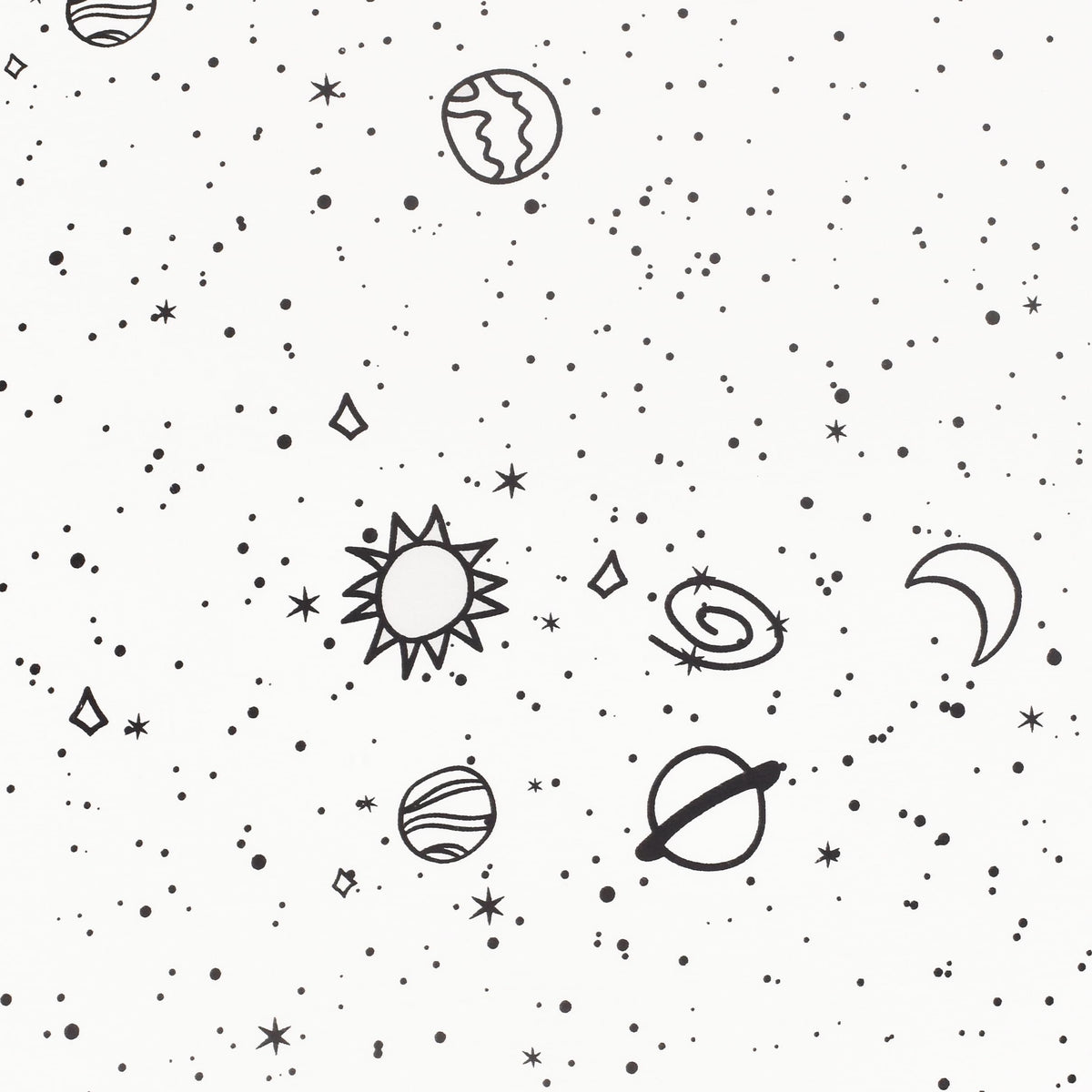 Scientific Sleep Starry Galaxy Solar System 100% Cotton 4 Pcs Full Bed Sheet Set Kids Toddler Teen, Flat Sheet & Fitted Sheet & Pillowcase Boys Girls Bedding Set (Galaxy, Full)