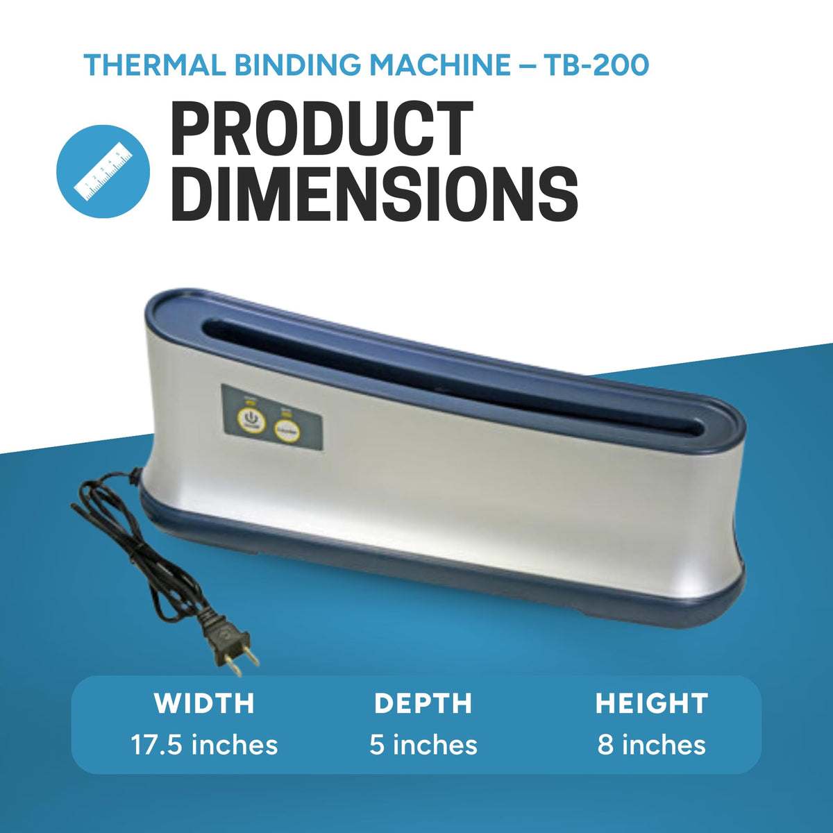 Printfinish PrintFinish Desktop Thermal Binding Machine for Binding Sheets into Professional Looking Books, Presentations, Notebooks (110V)