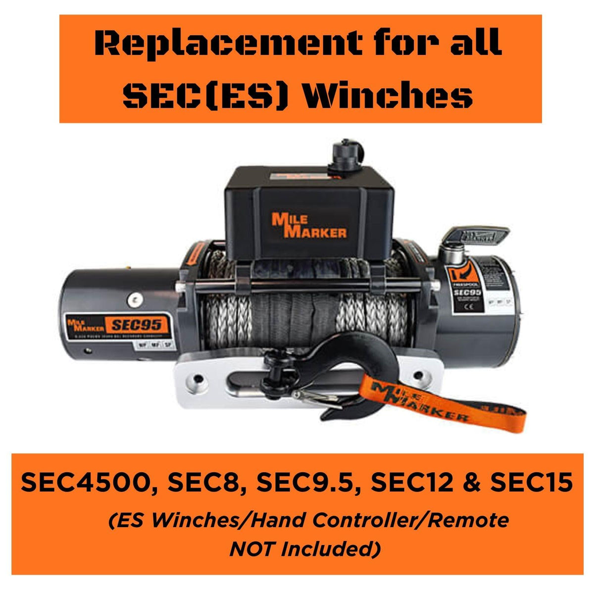 Mile Marker 77-50141W-31 Solenoid Kit for ES Winches - Easy to Install, Restore to Full Functionality, Compatible with 4-pin Hand Controller & 7076 Wireless Remote