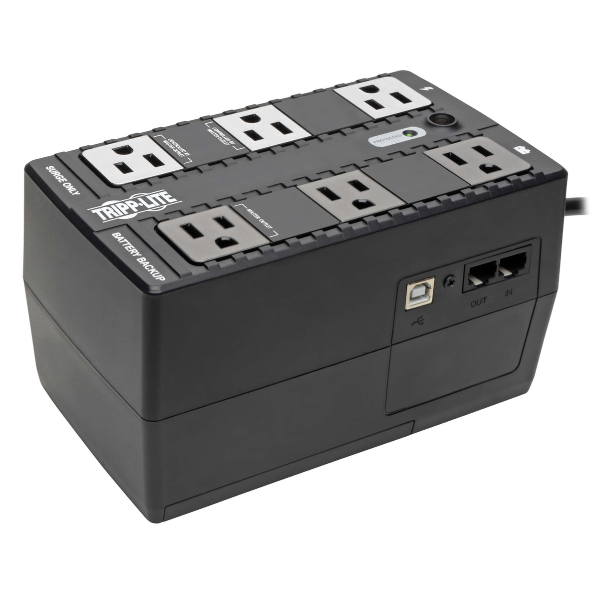 Tripp Lite 350VA UPS Battery Backup Surge Protector Efficient Energy-Star Certified, AVR, 6-Outlet Uninterruptible Power Supply, Dataline Protection, 3-Year Warranty & $100,000 Insurance (ECO350UPS)