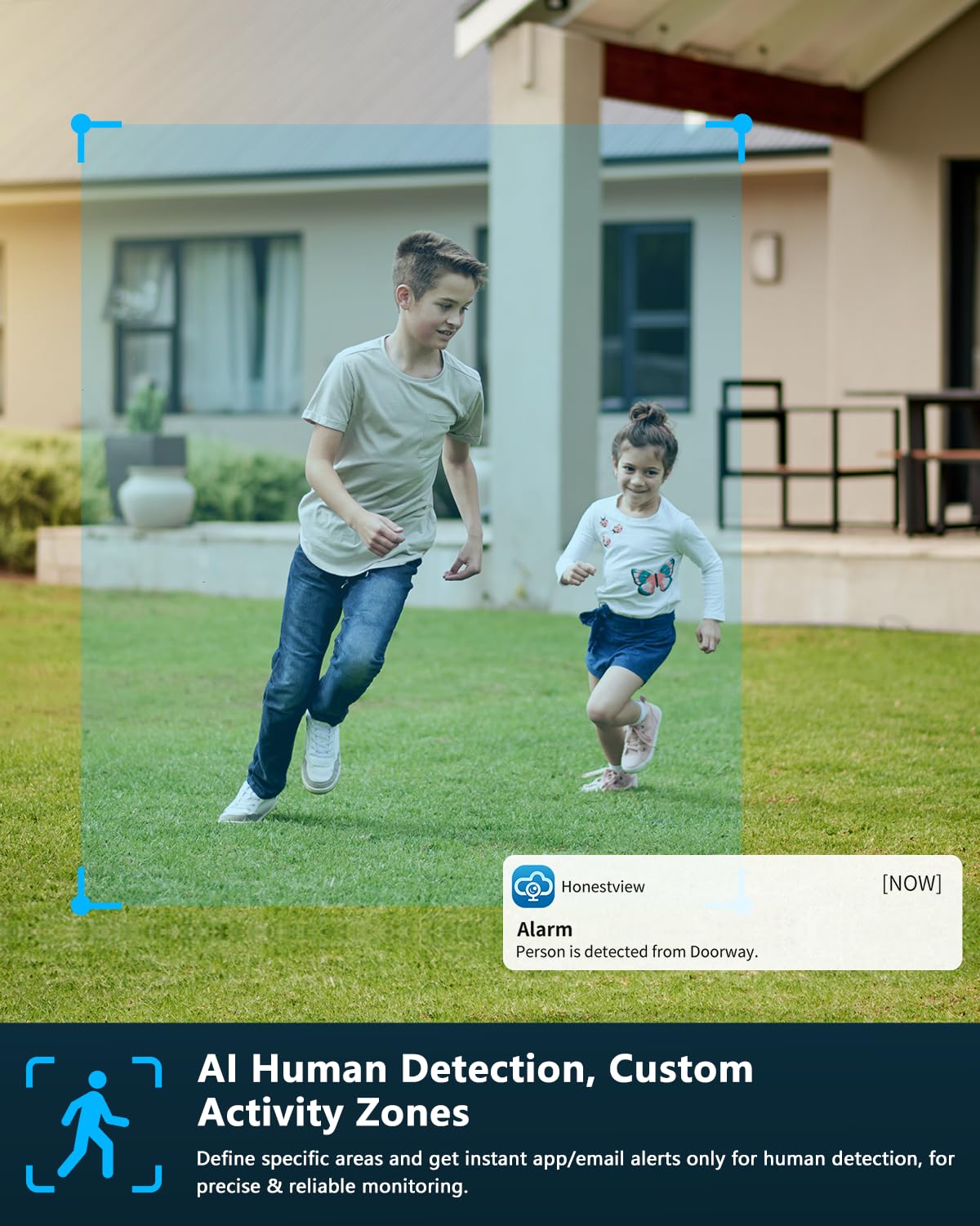 (2026 New) 4K Wireless Security Camera System Outdoor, Long Range +76% WiFi, Dual Antennas Cameras & 4-Antenna NVR, PIR Human Detection, 130° Wide Angle, 2-Way Audio, No Monthly Fee