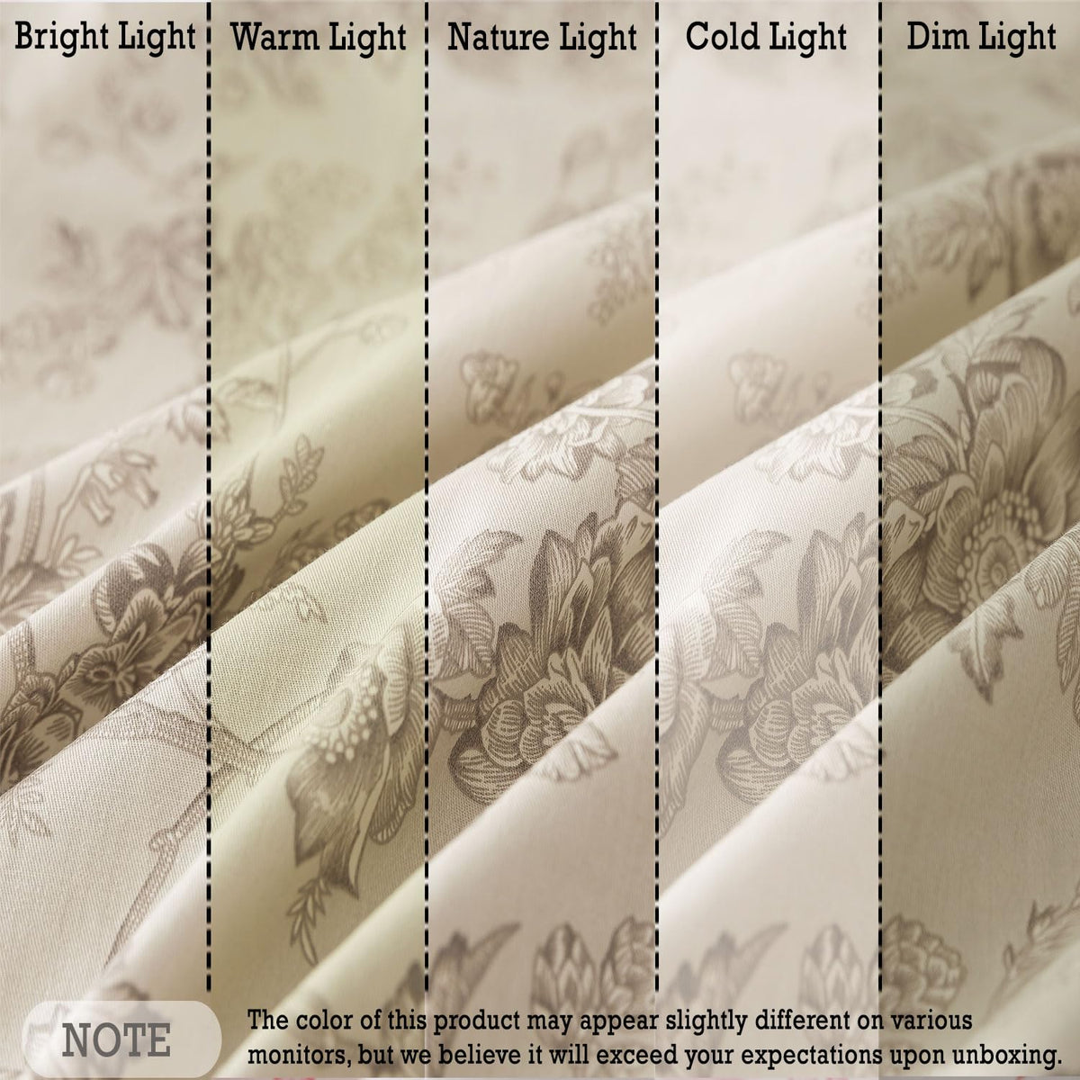 FADFAY Luxury 100% Cotton Percale Queen Sheet Set – 4-Piece Vintage Botanical Floral Bedding, Hotel-Quality Crisp & Breathable Sheets, Deep Pocket Fitted Sheet, Elegant French Country Cottage Style