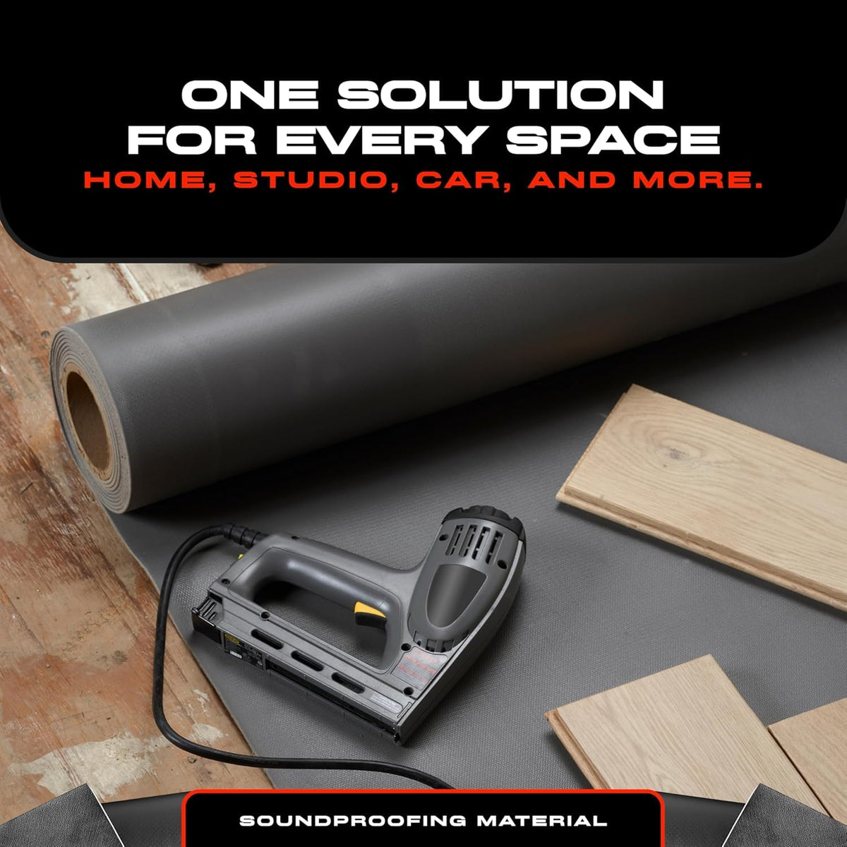 VinylX™ Reinforced Mass Loaded Vinyl (MLV) - Flexible, Heavy Duty Soundproof Barrier for Walls, Ceilings, Floors – ASTM Rated, USA Made – 1.0 lb/sq ft, 48" x 16' Roll