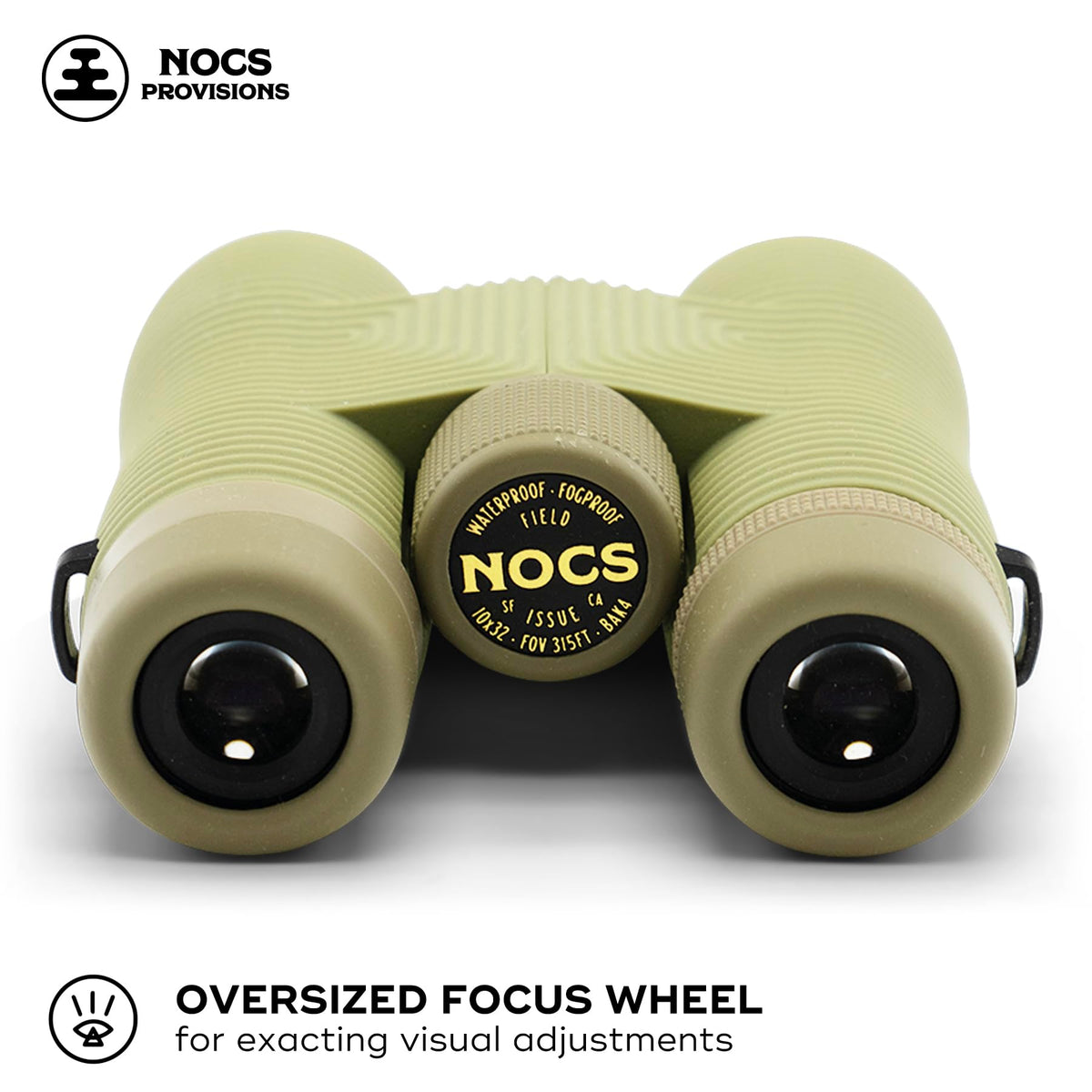 Nocs Provisions Field Issue Compact 10x32 Waterproof Binoculars, Shockproof, Fogproof, 10X Magnification, Bak4 Prism, Multi-Coated Lenses for Adults & Kids, Bird Watching, Hunting & Wildlife Viewing