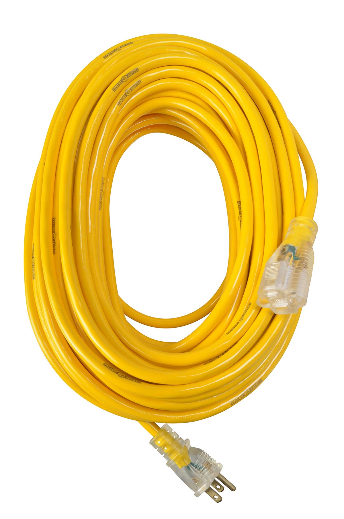 Yellow Jacket 2885 100ft. 12/3 SJTW 15Amp Premium Heavy Duty Contractor Extension Cord, Yellow