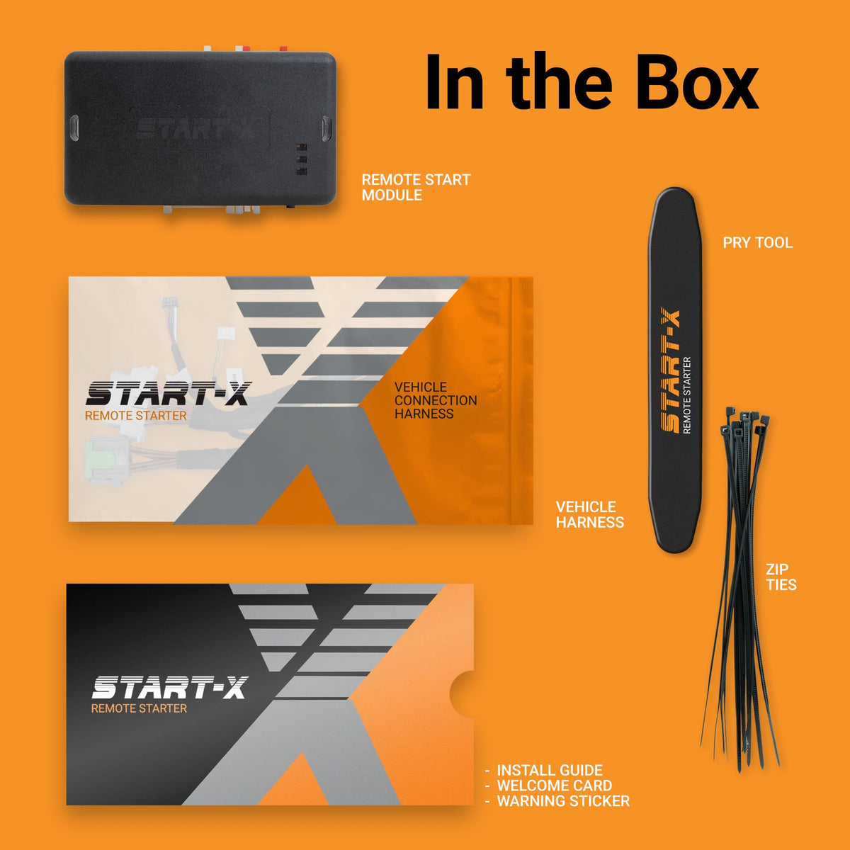 Start-X Remote Starter Kit for Ford Fusion (2014, 2015, 2016, 2017, 2018, 2019, 2020, 2021) | Push-to-Start & Key Ignition | Plug & Play | Press Lock-Unlock-Lock to Remote Start | No Wire Splicing